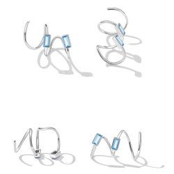 Bamoer Σκουλαρίκια Καρφωτά Sce1463 Με Κυβική Ζιρκόνια, Ασήμι 925, Ασημί Bamoer Σκουλαρίκια Καρφωτά Sce1463 Με Κυβική Ζιρκόνια, Ασήμι 925, Ασημί