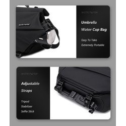 Arctic Hunter Τσάντα Crossbody Yb00046 Με Θήκη Tablet, 10L, Μαύρη