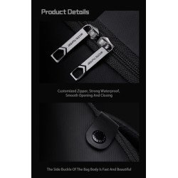 Arctic Hunter Τσάντα Πλάτης B00465 Με Θήκη Laptop 15.6", 25L, Μαύρη