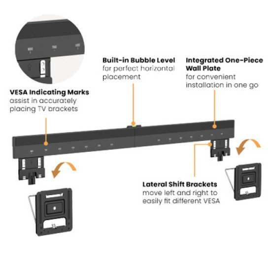 Brateck Επιτοίχια Βάση Led-1948 Για Οθόνη 43"-100", 75Kg Brateck Επιτοίχια Βάση Led-1948 Για Οθόνη 43"-100", 75Kg
