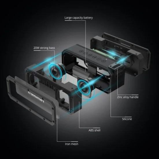 Tronsmart Φορητό Ηχείο Element Force+, 40W, Bluetooth, 6600Mah, Μαύρο Tronsmart Φορητό Ηχείο Element Force+, 40W, Bluetooth, 6600Mah, Μαύρο