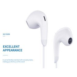 Yison Earphones Με Μικρόφωνο X8, Usb-C, 13Mm, 1.2M, Λευκά
