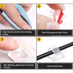 Οργανωτής Καλωδίων Tool-0090, 5X8Mm, Διαφανές, 50Τμχ Οργανωτής Καλωδίων Tool-0090, 5X8Mm, Διαφανές, 50Τμχ