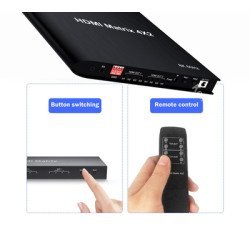 Hdmi Matrix Switch Cab-H155, 4-In Σε 2-Out, 8K/60Hz, Hdr/Hdcp, Μαύρο