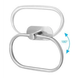 Κρεμάστρα Τοίχου Huh-0114 Για Μπάνιο, Μεταλλική, 20.5Cm, Ασημί