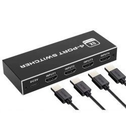 Hdmi Switch Cab-H149, 4-In Σε 1-Out, 4K/120Hz, 8K/60Hz, Μαύρο