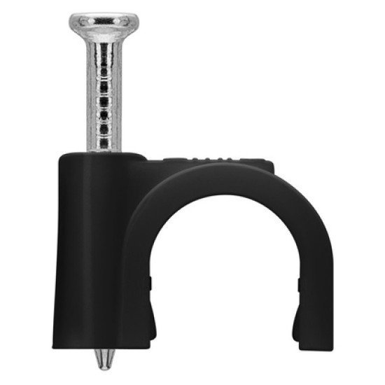 Goobay Ρόκα Στήριξης Καλωδίων 64681, 8Mm, Μαύρο, 100Τμχ