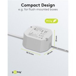 Goobay Μετασχηματιστής Led 59575, 12V/1A, 12W, Ip65