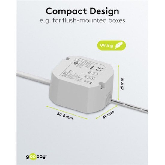 Goobay Μετασχηματιστής Led 59575, 12V/1A, 12W, Ip65 Goobay Μετασχηματιστής Led 59575, 12V/1A, 12W, Ip65