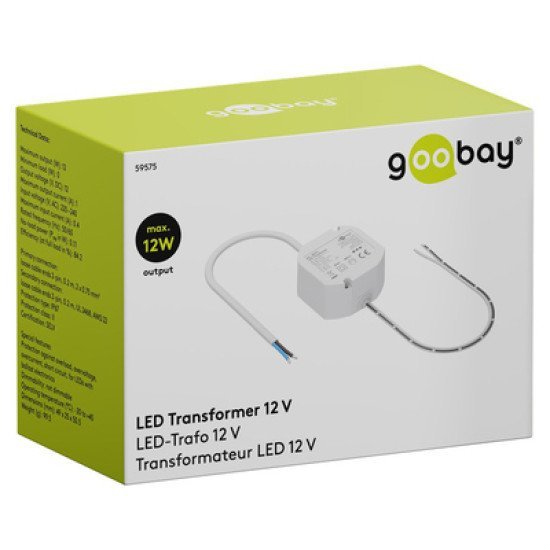 Goobay Μετασχηματιστής Led 59575, 12V/1A, 12W, Ip65 Goobay Μετασχηματιστής Led 59575, 12V/1A, 12W, Ip65