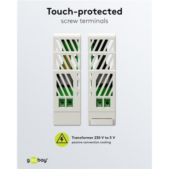 Goobay Τροφοδοτικό 59574 Για Din Rail, 5V/2.4A, 12W, Ip20 Goobay Τροφοδοτικό 59574 Για Din Rail, 5V/2.4A, 12W, Ip20