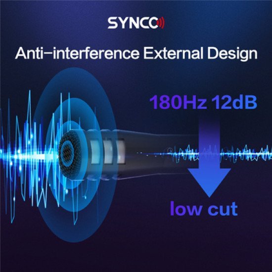 Synco Μικρόφωνο Χειρός Sy-E10-Mic, Δυναμικό, Καρδιοειδές, Xlr, Μαύρο