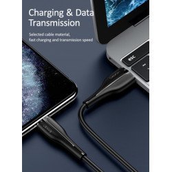 Usams Καλώδιο Lightning Σε Usb Us-Sj371, 2A, 1M, Μαύρο Usams Καλώδιο Lightning Σε Usb Us-Sj371, 2A, 1M, Μαύρο