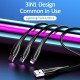 Usams Καλώδιο Usb Σε Usb-C/Lightning/Micro Usb Us-Sj374, 2A, 1M, Μαύρο Usams Καλώδιο Usb Σε Usb-C/Lightning/Micro Usb Us-Sj374, 2A, 1M, Μαύρο