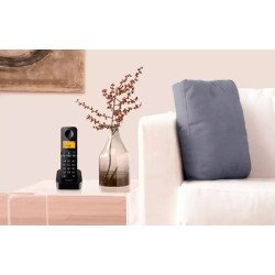 Philips Ασύρματο Τηλέφωνο D2601B-34, Με Ελληνικό Μενού, Μαύρο