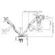 Brateck Βάση Γραφείου Ldt45-C024 Για 2 Οθόνες 17"-27", Έως 7Kg Ανά Οθόνη Brateck Βάση Γραφείου Ldt45-C024 Για 2 Οθόνες 17"-27", Έως 7Kg Ανά Οθόνη