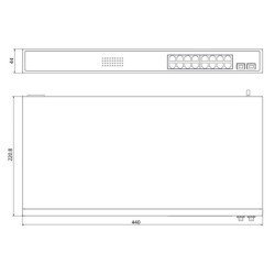 Hikvision Managed Switch Ds-3E1518P-Si, 16X Poe & 2X Sfp Ports, 1000Mbps
