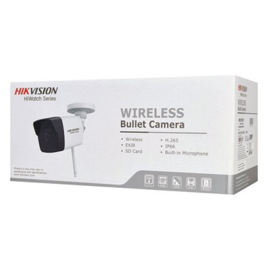 Hikvision Hiwatch Ip Κάμερα Hwi-B120H-D/W, Wi-Fi, 2Mp, Ip66, Ir 30M