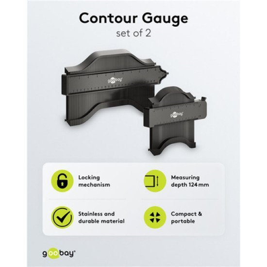 Goobay Σετ Παντογράφοι 61668, Κλίμακα Σε Inch/Cm, 130/250Mm, 2Τμχ Goobay Σετ Παντογράφοι 61668, Κλίμακα Σε Inch/Cm, 130/250Mm, 2Τμχ