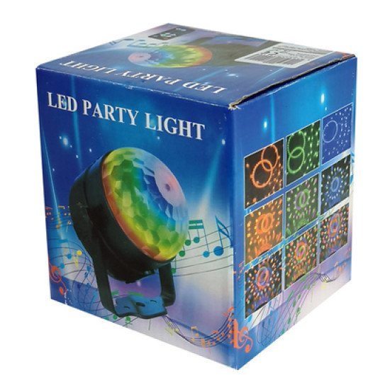 Led Φωτορυθμικό Φωτιστικό Zs48 Με Χειριστήριο, Rgb, 3W, Μαύρο Led Φωτορυθμικό Φωτιστικό Zs48 Με Χειριστήριο, Rgb, 3W, Μαύρο