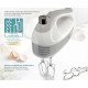 Bruno Μίξερ Χειρός Brn-0110, 500W, 5 Ταχύτητες & Turbo, Λευκό Bruno Μίξερ Χειρός Brn-0110, 500W, 5 Ταχύτητες & Turbo, Λευκό