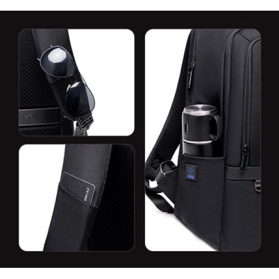 Arctic Hunter Τσάντα Πλάτης B00490 Με Θήκη Laptop 15.6", 27L, Usb, Μαύρη Arctic Hunter Τσάντα Πλάτης B00490 Με Θήκη Laptop 15.6", 27L, Usb, Μαύρη