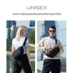 Arctic Hunter Τσάντα Crossbody Y00565 Με Θήκη Tablet, 4L, Μαύρη