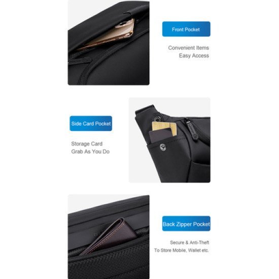 Arctic Hunter Τσάντα Crossbody Y00565 Με Θήκη Tablet, 4L, Μαύρη Arctic Hunter Τσάντα Crossbody Y00565 Με Θήκη Tablet, 4L, Μαύρη