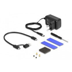 Delock Θήκη Για M.2 & 2.5" Sata Ssd/Hdd 42020, Usb-C, Λειτουργία Κλώνου Delock Θήκη Για M.2 & 2.5" Sata Ssd/Hdd 42020, Usb-C, Λειτουργία Κλώνου