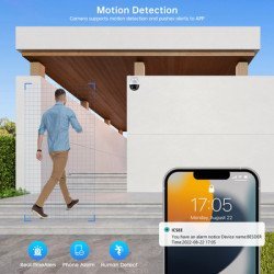 Sectec Smart Κάμερα St-593-4M-Ic, 4Mp, Wifi, Ptz, Ip65