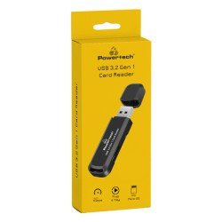 Powertech Card Reader Pt-1112 Για Sd & Micro Sd, Usb 3.2, 5Gbps, Μαύρο Powertech Card Reader Pt-1112 Για Sd & Micro Sd, Usb 3.2, 5Gbps, Μαύρο