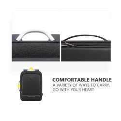 Arctic Hunter Τσάντα Πλάτης B00227L Με Θήκη Laptop 17", 41L, Usb, Μαύρη