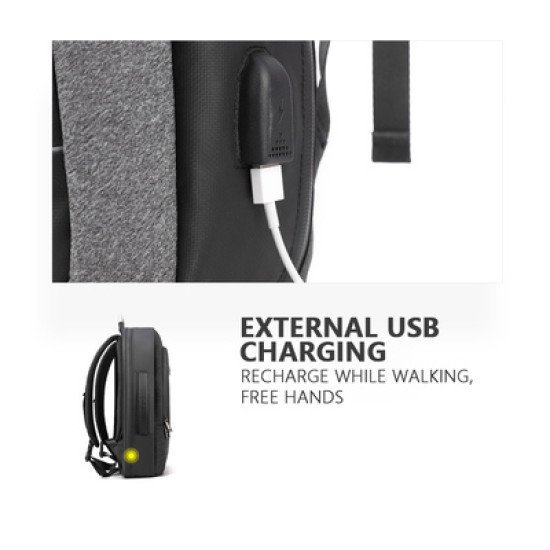Arctic Hunter Τσάντα Πλάτης B00227L Με Θήκη Laptop 17", 41L, Usb, Μαύρη Arctic Hunter Τσάντα Πλάτης B00227L Με Θήκη Laptop 17", 41L, Usb, Μαύρη