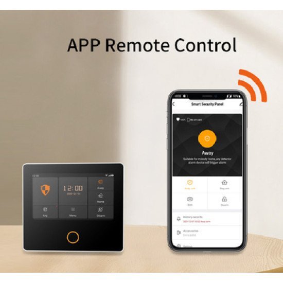 Powertech Ασύρματο Σύστημα Συναγερμού Pt-1125, Αφής, Wi-Fi, 2G, Tuya Powertech Ασύρματο Σύστημα Συναγερμού Pt-1125, Αφής, Wi-Fi, 2G, Tuya