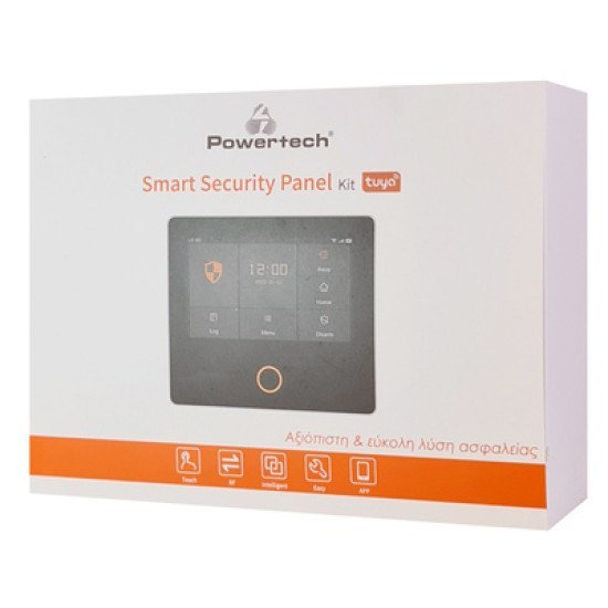 Powertech Ασύρματο Σύστημα Συναγερμού Pt-1125, Αφής, Wi-Fi, 2G, Tuya Powertech Ασύρματο Σύστημα Συναγερμού Pt-1125, Αφής, Wi-Fi, 2G, Tuya