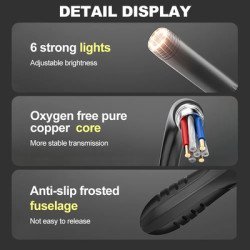 Noyafa Ενδοσκοπική Κάμερα P100 Με Οθόνη Απεικόνισης, Led, 10M, Ip67