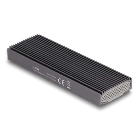 Delock Θήκη Για M.2 Nvme Pcie/Sata Ssd 42019, Tool Free, 10Gbps, Μαύρη Delock Θήκη Για M.2 Nvme Pcie/Sata Ssd 42019, Tool Free, 10Gbps, Μαύρη