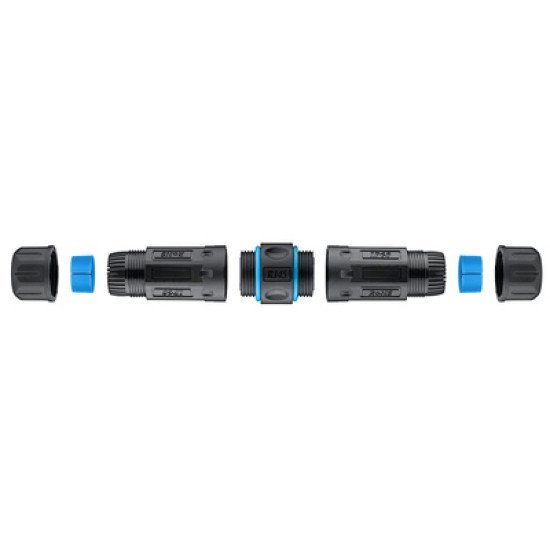 Goobay Αδιάβροχος Σύνδεσμος Rj45 Cat 6A 59582, Ip68, Μαύρος Goobay Αδιάβροχος Σύνδεσμος Rj45 Cat 6A 59582, Ip68, Μαύρος