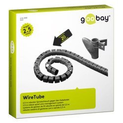 Goobay Δεματικό Καλωδίων 51924, Πλαστικό, Φ 20Mm, 2.5M, Μαύρο