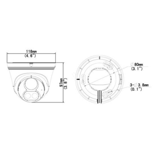 Uniarch Ip Κάμερα Ipc-T213-Apf28W, 2.8Mm 3Mp, Ip67, Poe, Led, Sd, Ir 30M