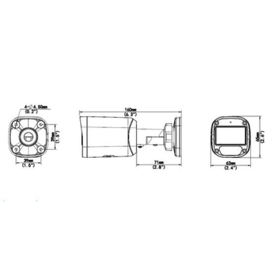 Uniarch Ip Κάμερα Ipc-B124-Apf28K, 2.8Mm, 4Mp, Ip67, Poe, Sd, Ir 30M