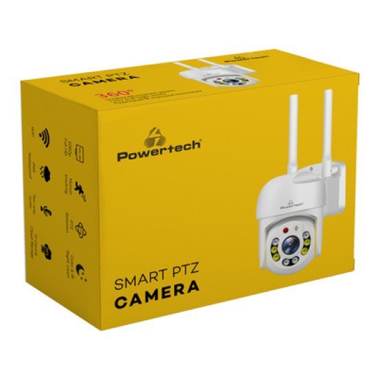 Powertech Smart Κάμερα Pt-1144, 2Mp, Wi-Fi, Ptz, Ip65 Powertech Smart Κάμερα Pt-1144, 2Mp, Wi-Fi, Ptz, Ip65