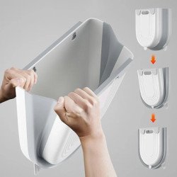 Πτυσσόμενος Κάδος Απορριμμάτων Cln-0052, 10L, 22.5X16.5X28.5Cm, Γκρι Πτυσσόμενος Κάδος Απορριμμάτων Cln-0052, 10L, 22.5X16.5X28.5Cm, Γκρι