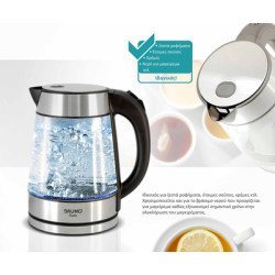 Bruno Βραστήρας Νερού Brn-0143, 1.7L, 2200W, Γυάλινος-Inox Bruno Βραστήρας Νερού Brn-0143, 1.7L, 2200W, Γυάλινος-Inox