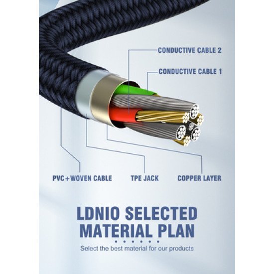 Ldnio Καλώδιο Micro Usb Σε Usb Ls691, 30W, 1M, Γκρι Ldnio Καλώδιο Micro Usb Σε Usb Ls691, 30W, 1M, Γκρι