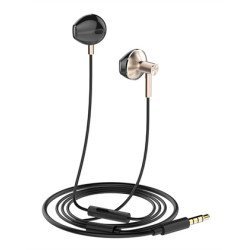 Ldnio Earphones Με Μικρόφωνο Hp09, 3.5Mm, 1.2M, Ροζ Χρυσό