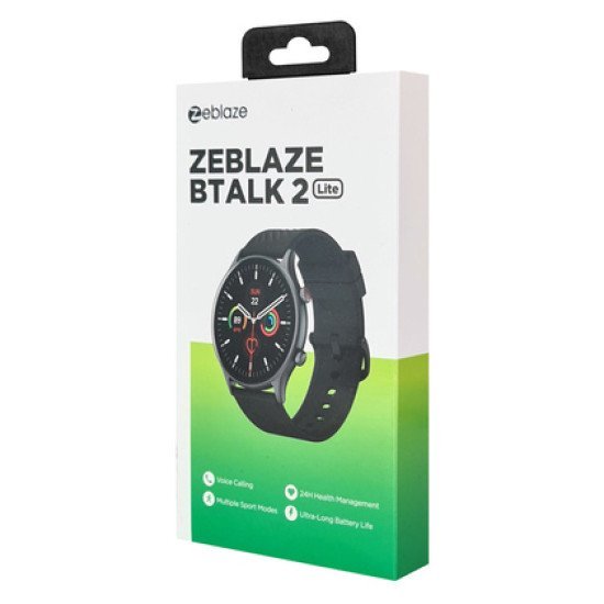 Zeblaze Smartwatch Btalk 2 Lite, Heart Rate, 1.39" Ips, Ip68, Μαύρο