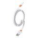 Celebrat Καλώδιο Lightning Σε Usb Cb-33L, Flat, 2.4A, 1M, Λευκό Celebrat Καλώδιο Lightning Σε Usb Cb-33L, Flat, 2.4A, 1M, Λευκό