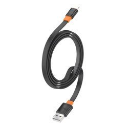 Celebrat Καλώδιο Lightning Σε Usb Cb-33L, Flat, 2.4A, 1M, Μαύρο