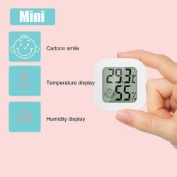 Μίνι Ψηφιακό Θερμόμετρο & Υγρασιόμετρο Cx-0726, Λευκό